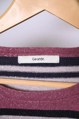 George Pink, Grey & Black Line Sweatshirt (Medium)