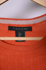 Tahari Orange Sweatshirt (Small)