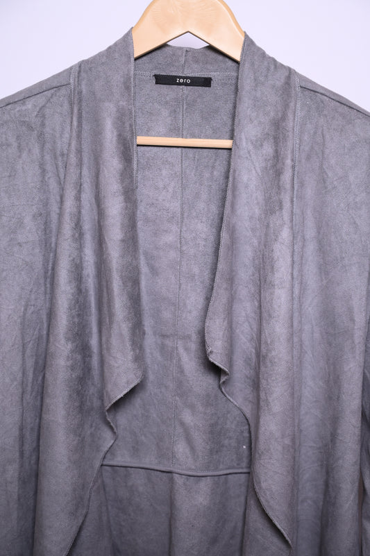 Dark Grey Polyester Shrug