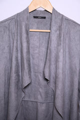 Dark Grey Polyester Shrug