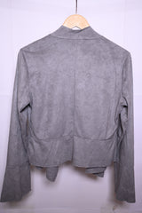 Dark Grey Polyester Shrug