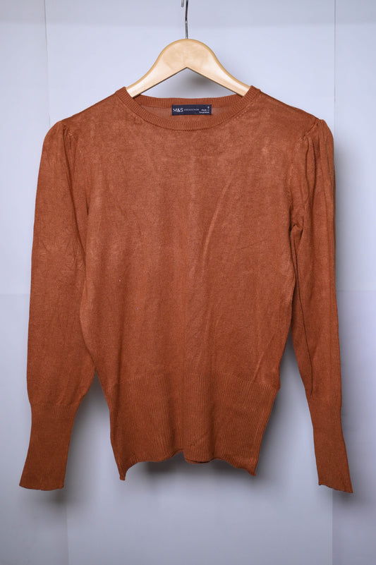 M&S Radiant Bronze Full-Sleeve Sweatshirt