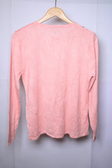 Casamia Small Pink and Grey Striped Sweatshirt