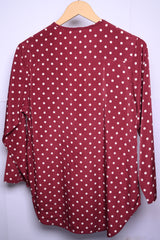 Lovely Day Small Red & White Polka Dot Blouse