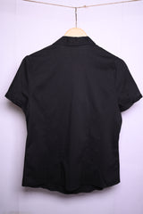 Atmosphere Black Half Sleeve Blouse - Medium (23")