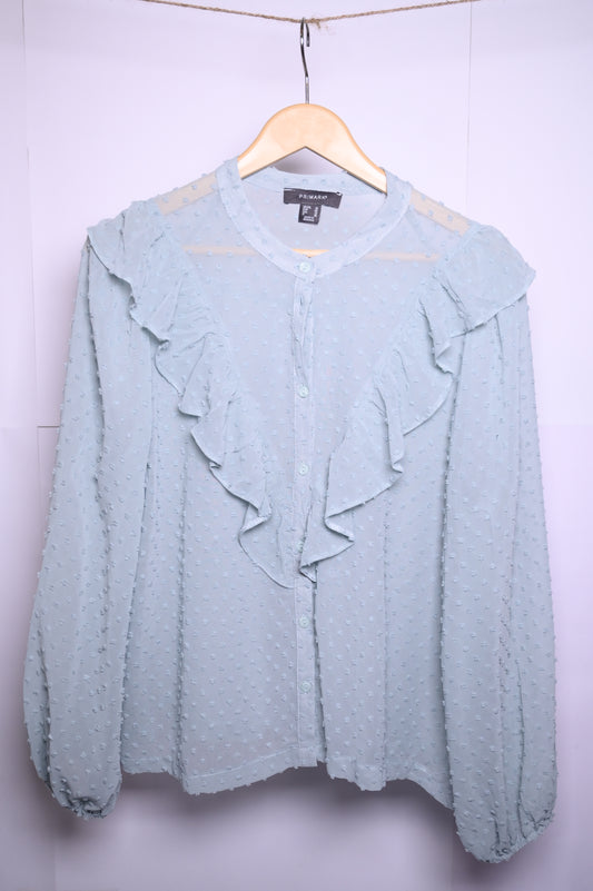 Primark Medium Pastel Teal Blouse