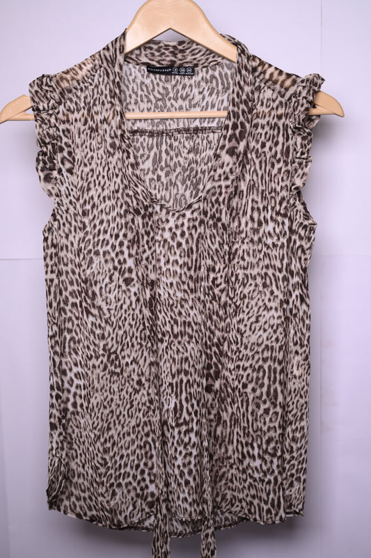 Atmosphere Cheetah Print Blouse – Small