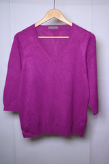 Marks and Spencer Magenta Viscose Sweater