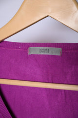 Marks and Spencer Magenta Viscose Sweater