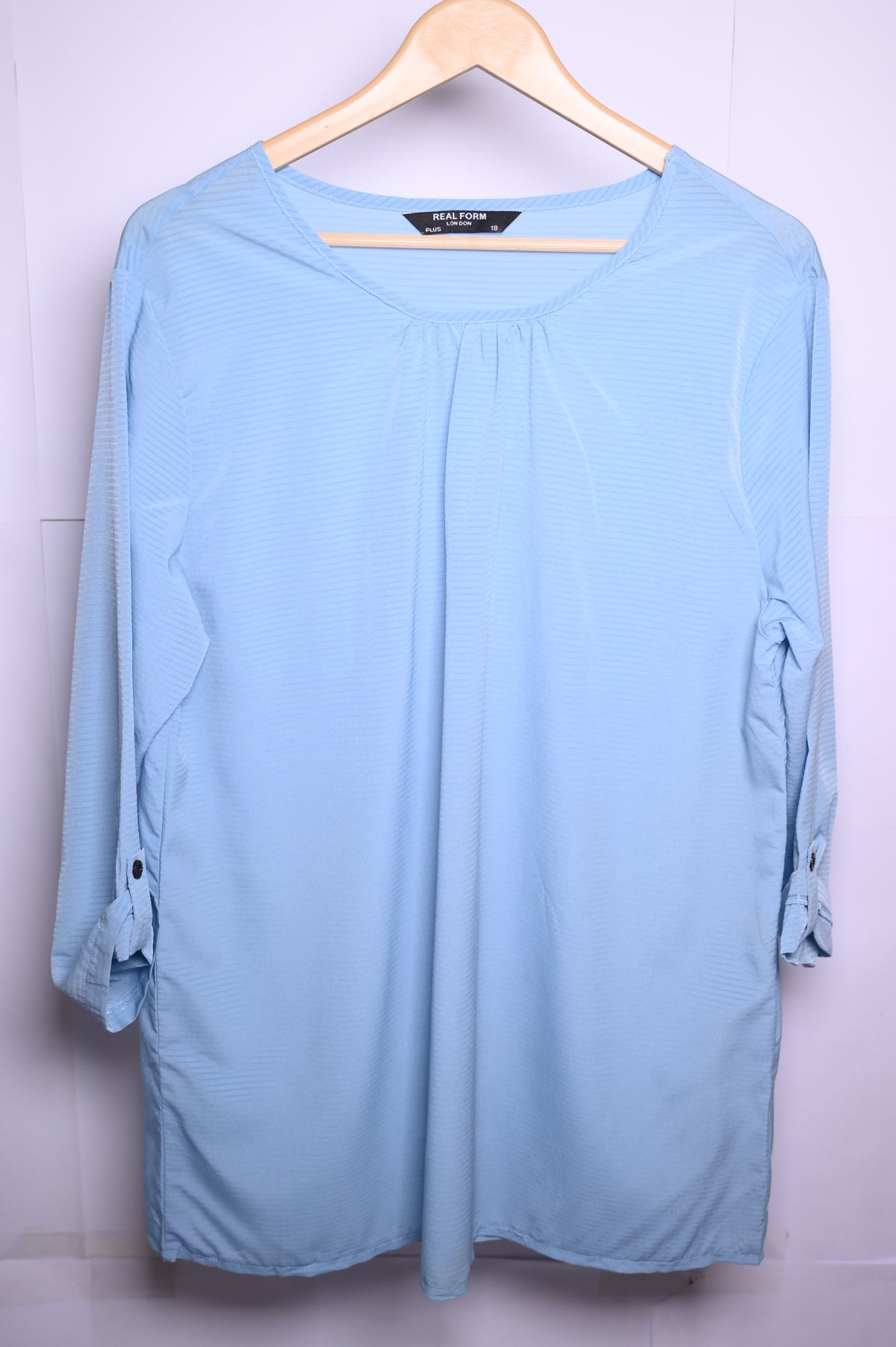 Real Form Medium Light Blue Blouse