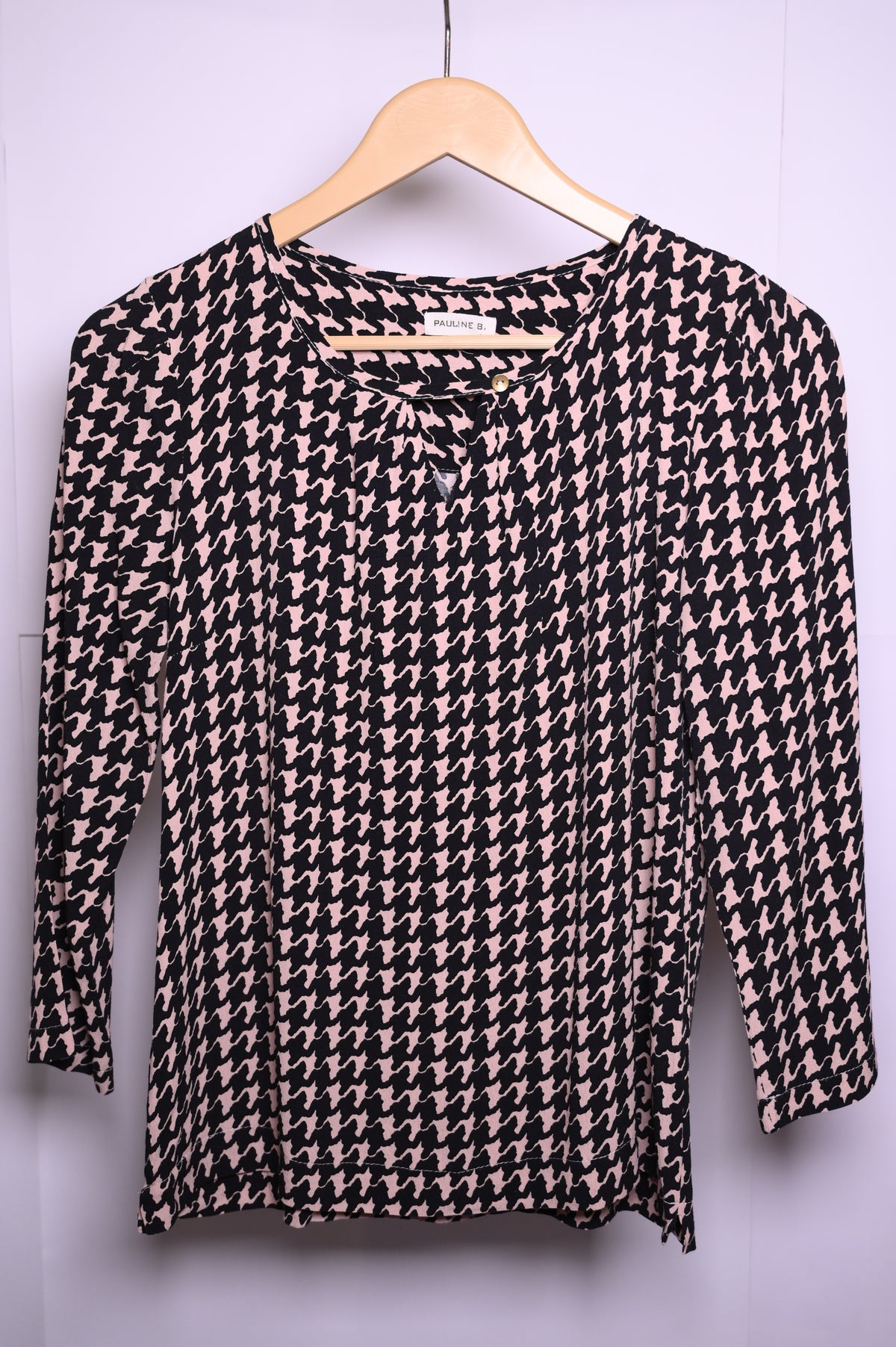 Pauline B Pink and Black Blouse – Small