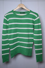 Atmosphere Green & White Medium Sweatshirt