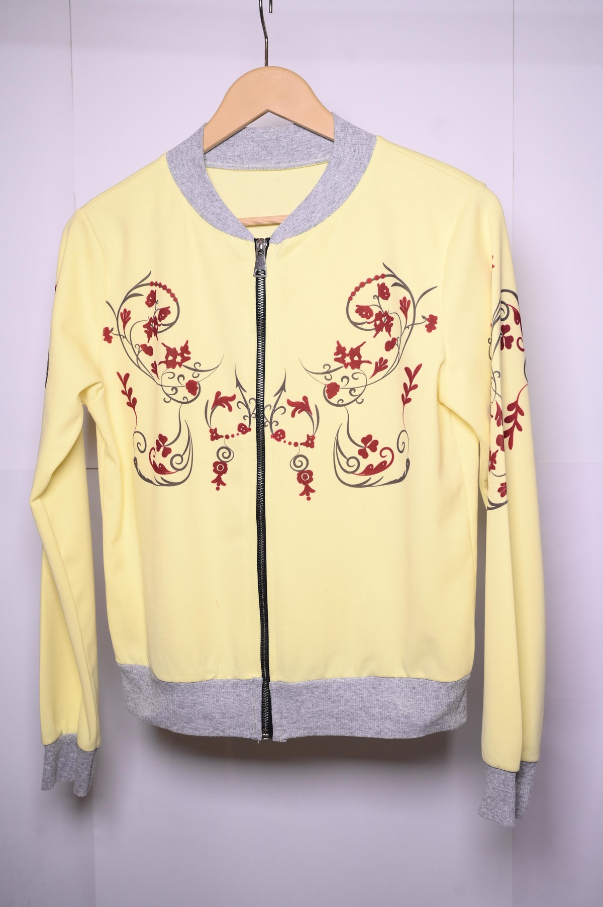 Thriftyfy Yellow Zipper Jacket