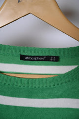 Atmosphere Green & White Medium Sweatshirt