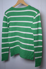 Atmosphere Green & White Medium Sweatshirt