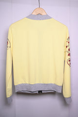 Thriftyfy Yellow Zipper Jacket