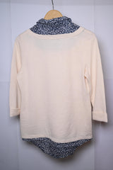 George Dual-Tone Off-White & Black Full-Sleeve Shirt