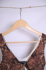 Pretty Little Things Brown Crop Top - Small