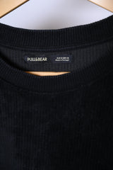 Pull & Bear Sleek Black Full-Sleeve SweatShirt