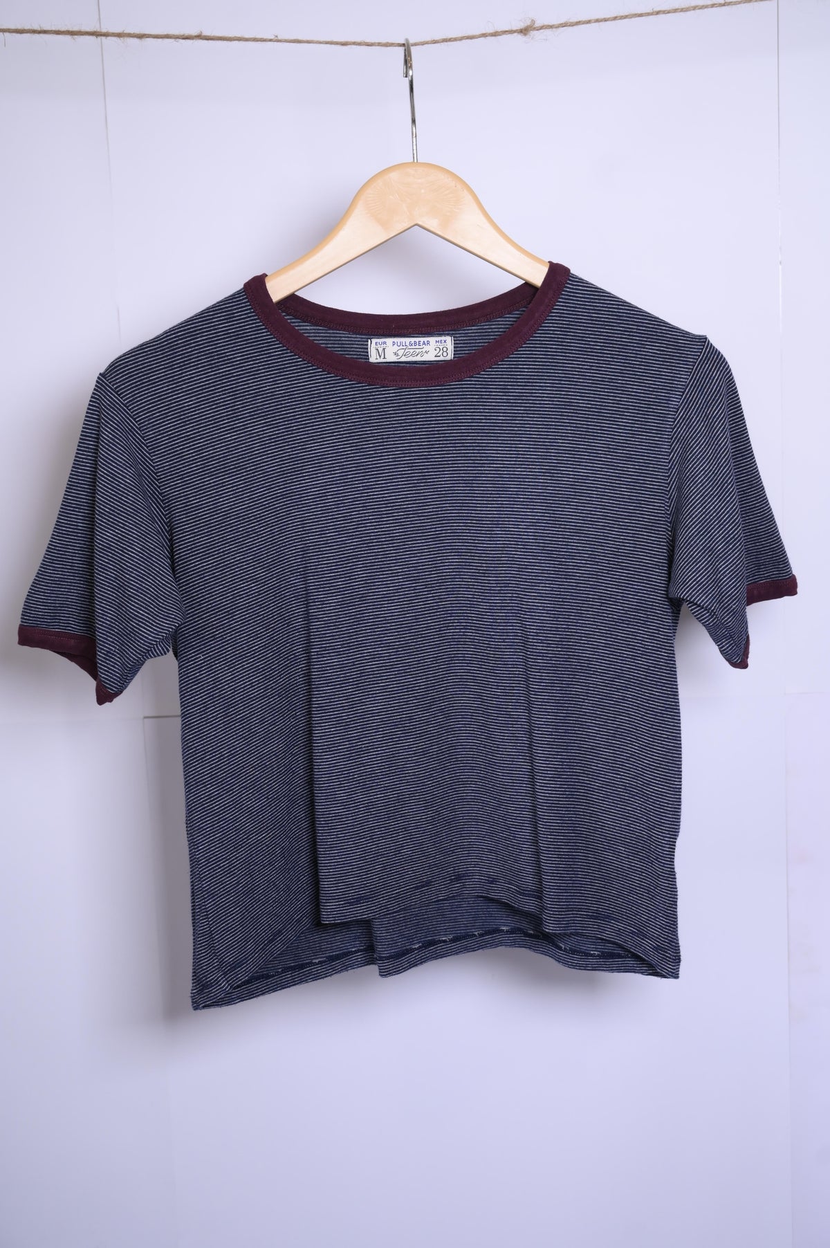 Pull and Bear Gray Crop Top - Medium