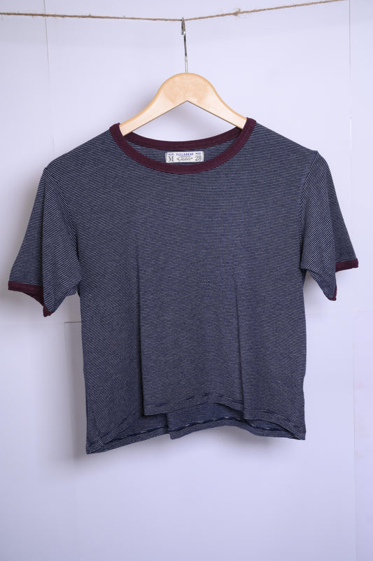 Pull and Bear Gray Crop Top - Medium