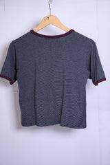 Pull and Bear Gray Crop Top - Medium