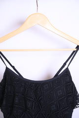 Black Atmosphere Crop Top – Medium