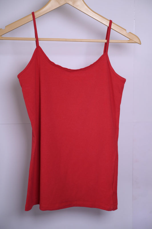 Peacocks Red Tank Top - Small