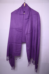 Thriftyfy Purple Pashmina Shawl - Premium Softness and Style