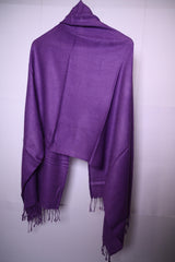 Thriftyfy Purple Pashmina Shawl - Premium Softness and Style