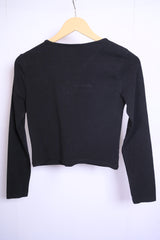 Primark Black Crop Top - Medium