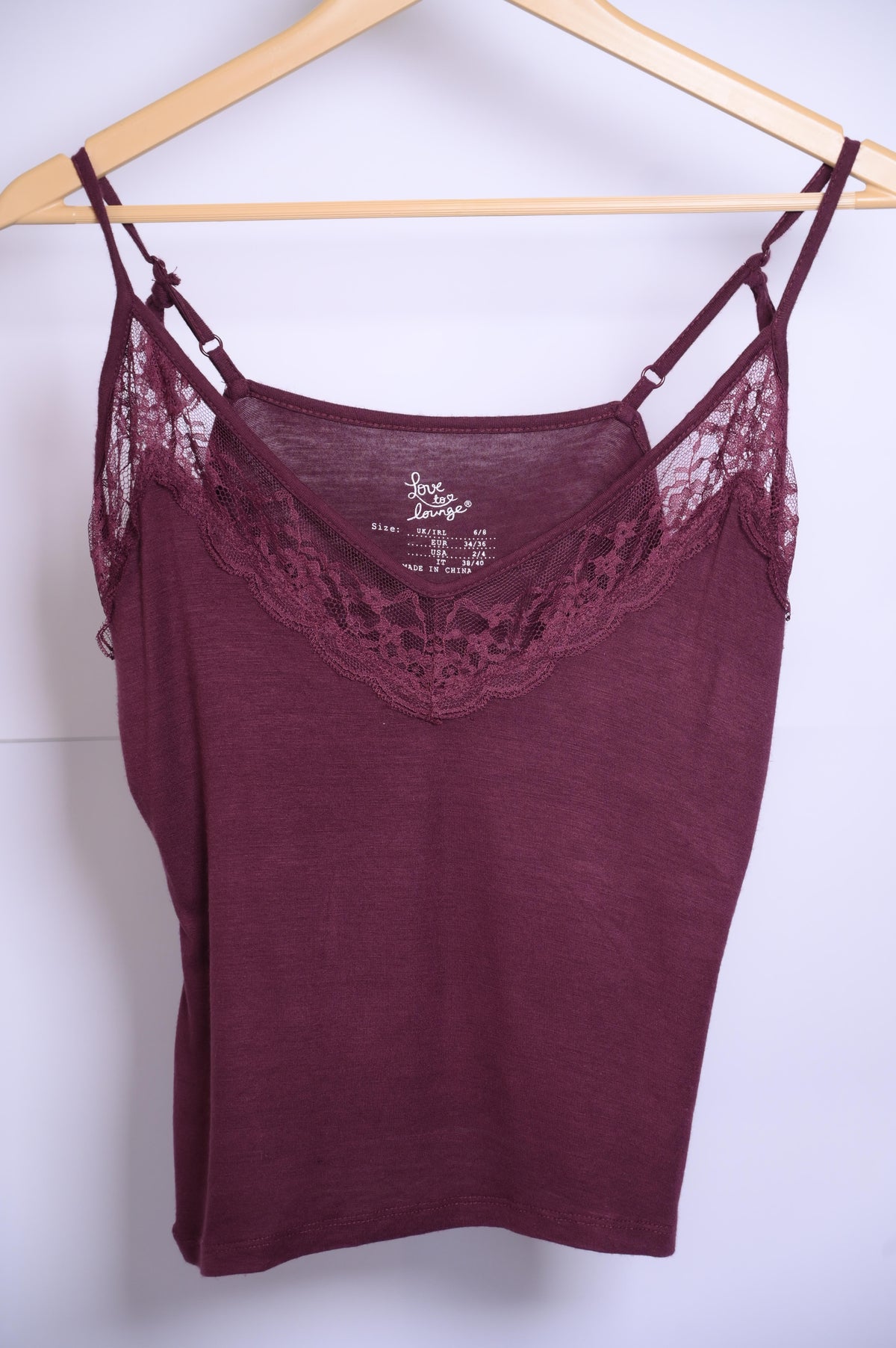 Love to Lounge Maroon Tank Top - Small