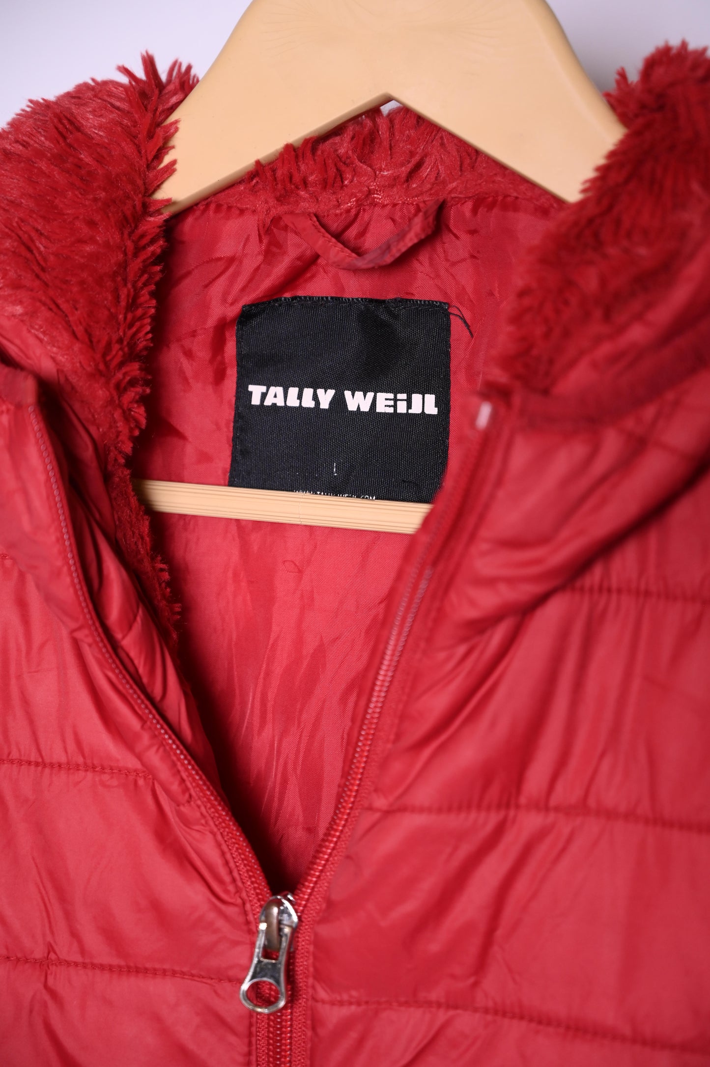 Tally Weijl Red Sporty Zipper Puffer