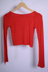 Red Top Shop Crop Top – Small