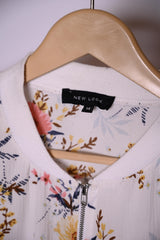 New Look Floral Zipper Jacket