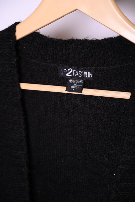 Elegant Plain Black Acrylic Shrug