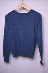 H&M Women's Blueish Grey Viscose Sweater