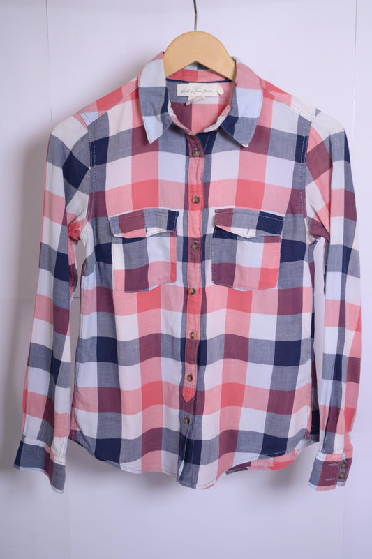 Logg Blue Red White Shirt - Small