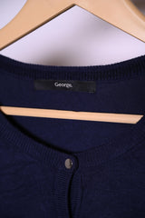 George Blue Viscose Sweater – Medium Size