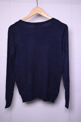 George Blue Viscose Sweater – Medium Size