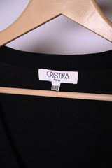 Cristina Black and White Viscose Sweater