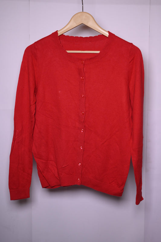 Tu Red Viscose Sweater - Small