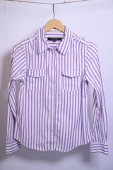 Coups Collection Purple Striped Blouse - Small