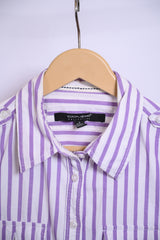 Coups Collection Purple Striped Blouse - Small