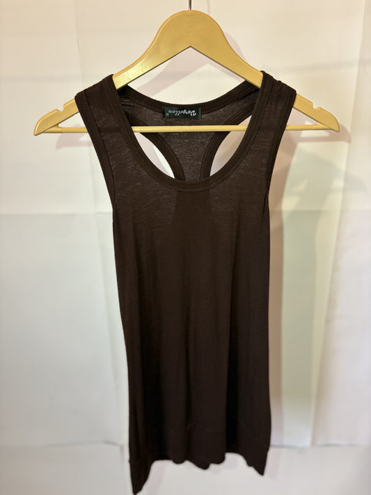 Brown Voyelles Tank Top – Medium