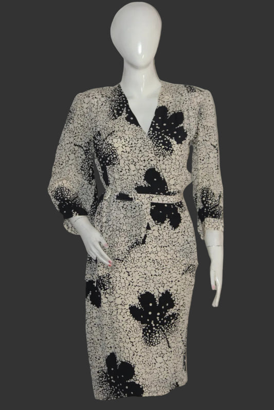 Thriftyfy Off-White Floral Dress