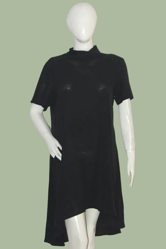 Mela London Black Half-Sleeve Dress