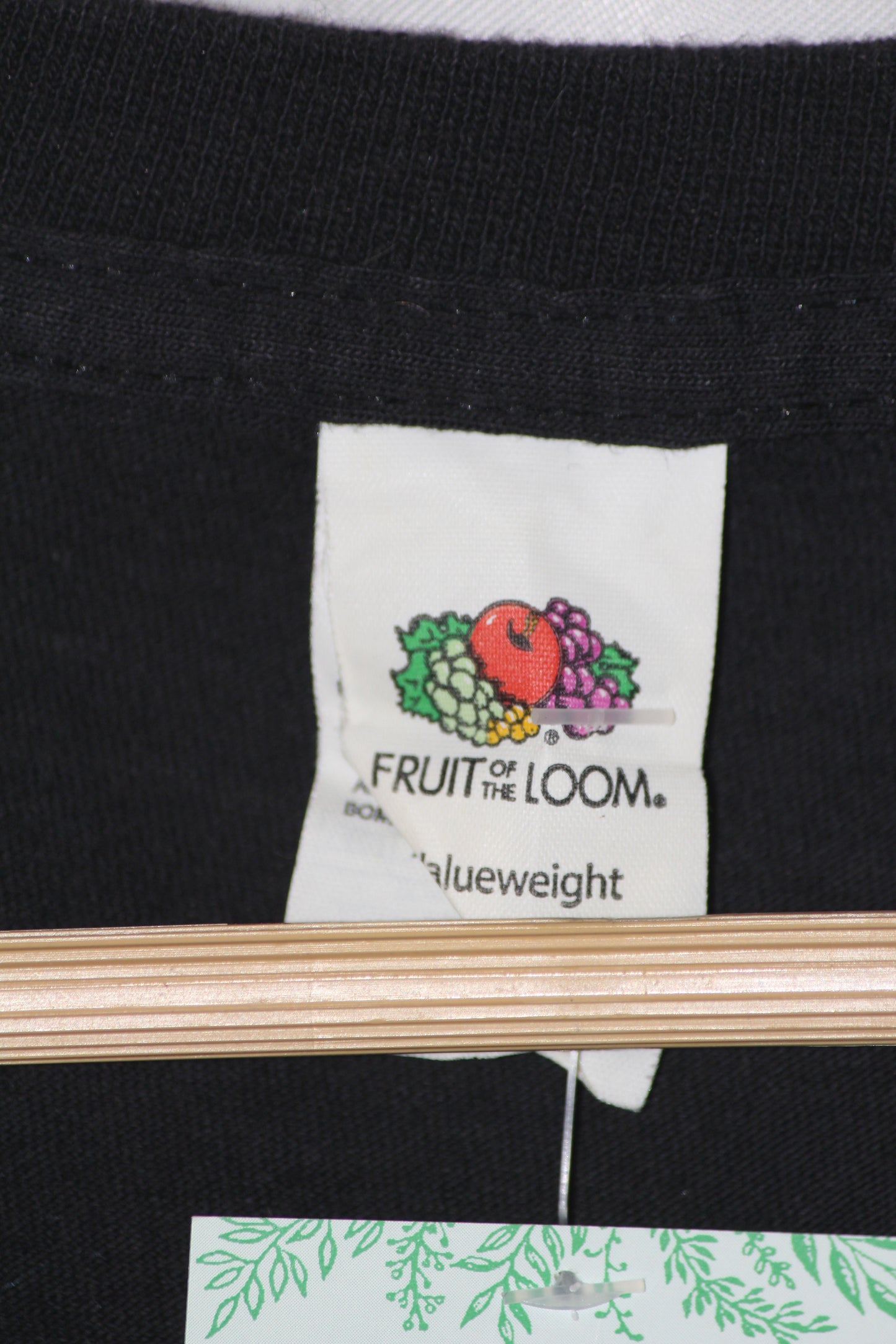 Fruit of the Loom Black Printed T-Shirt