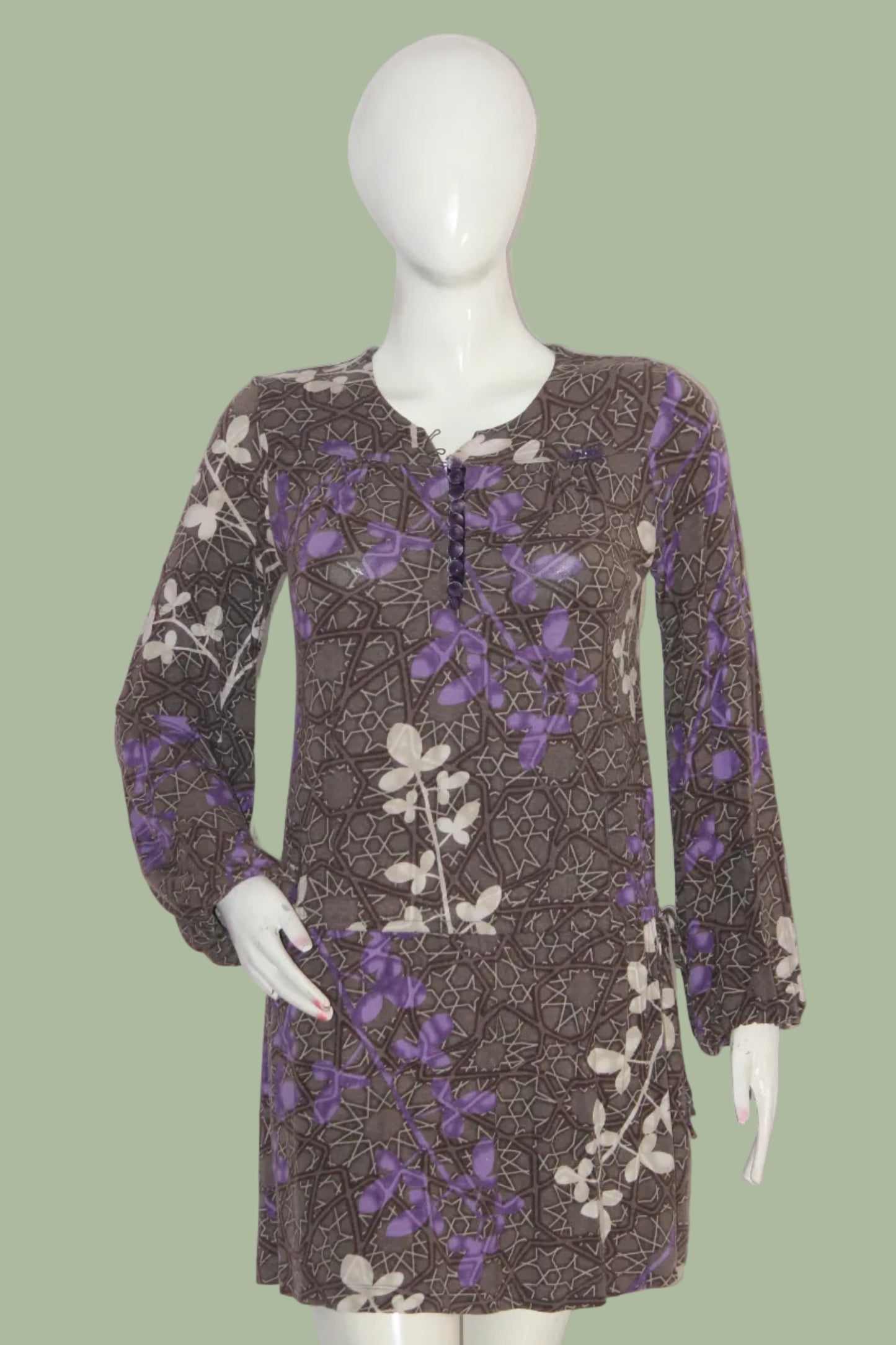 LIU-JO Floral Elegance Brown Dress