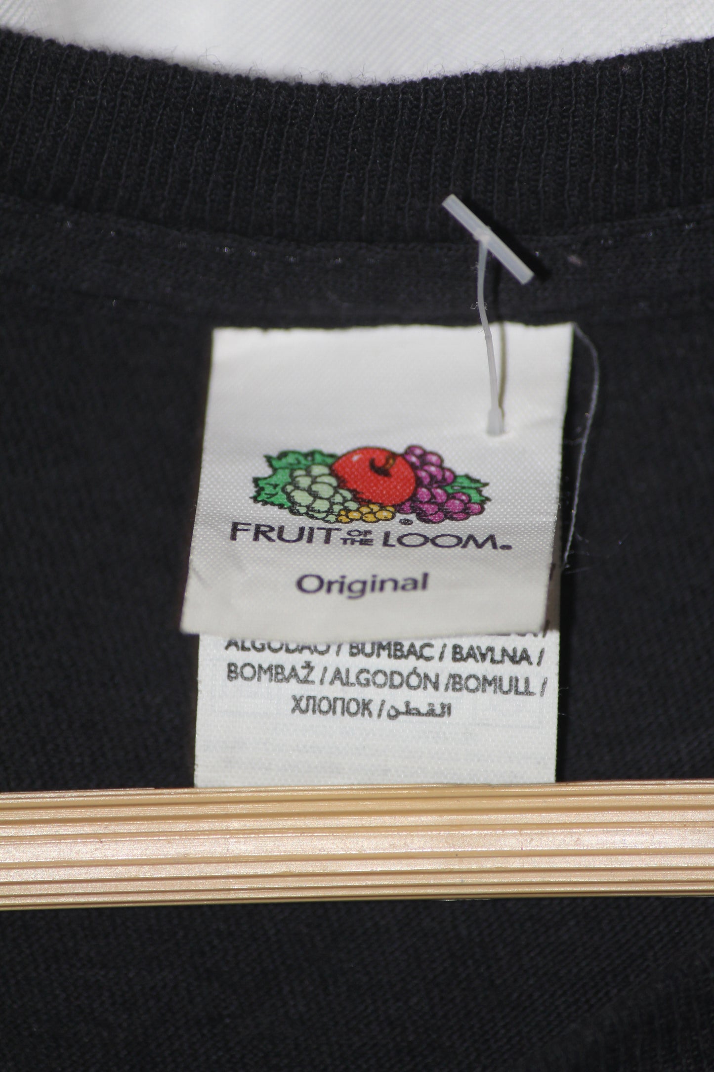 Fruit of the Loom Black Printed T-Shirt